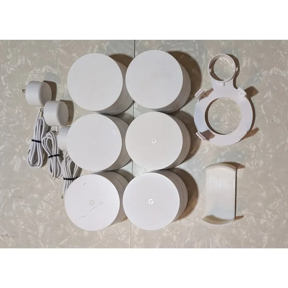 Google Access Point Bundle | Lot of 6 (with 3 DC Adapters)